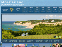 Tablet Screenshot of blockislandchamber.com